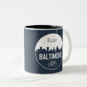 Ride Baltimore Zweifarbige Tasse (VorderseiteRechts)