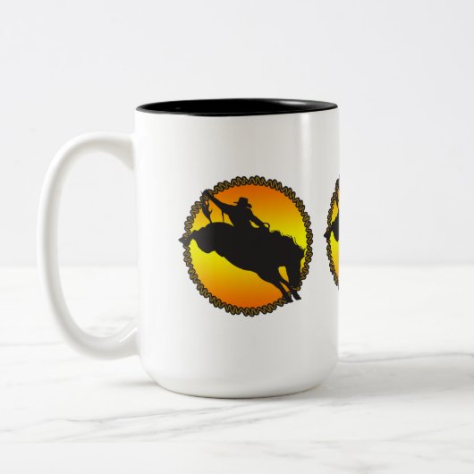 Ride Bronc Zweifarbige Tasse (Links)