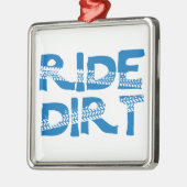 Ride Dirt Silbernes Ornament (Links)