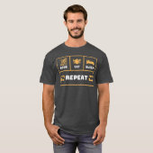 Ride Eat Sleep and Repeat vintage T-Shirt (Vorne ganz)