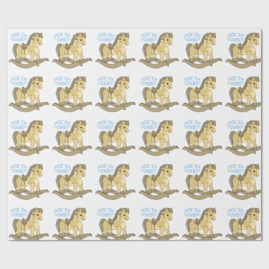 Ride 'Em Cowboy Geschenkpapier (Flach)