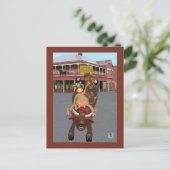 Ride em cowgirl postkarte (Stehend Vorderseite)
