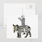 Ride em' tapir postkarte (Vorne/Hinten)