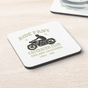 Ride Fast Cafe Racer Club Custom Getränkeuntersetzer