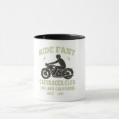 Ride Fast Cafe Racer Club Custom Tasse (Zentrum)