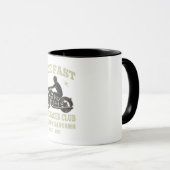 Ride Fast Cafe Racer Club Custom Tasse (VorderseiteRechts)