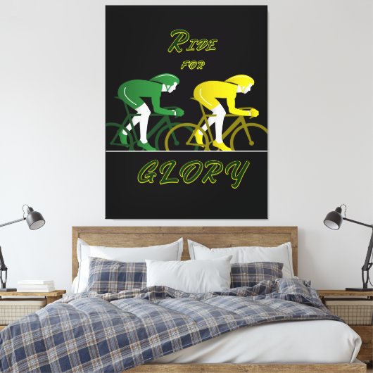 Ride For Glory Canvas Art Leinwanddruck (Insitu (Schlafzimmer))
