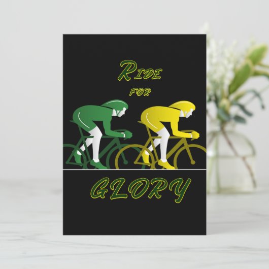 Ride For Glory Einladung (Stehend Vorderseite)