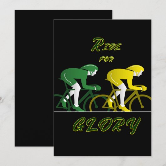 Ride For Glory  Einladung (Vorne/Hinten)