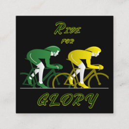 Ride For Glory Quadratische Visitenkarte