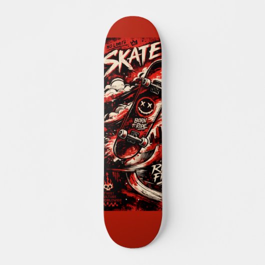 Ride Free – Urban Chaos Skateboard Deck (Vorne)
