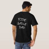 Ride.Game.Vater (B) T-Shirt (Schwarz voll)
