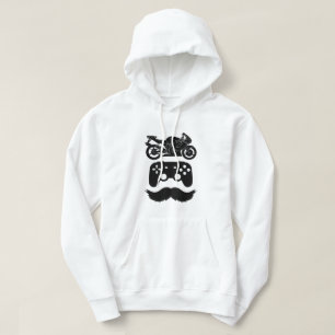 Ride.Game.Vater Schwarze Grafik mit Text (B) Hoodie