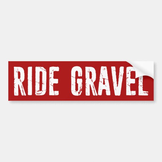 Ride Gravel Autoaufkleber (Vorne)