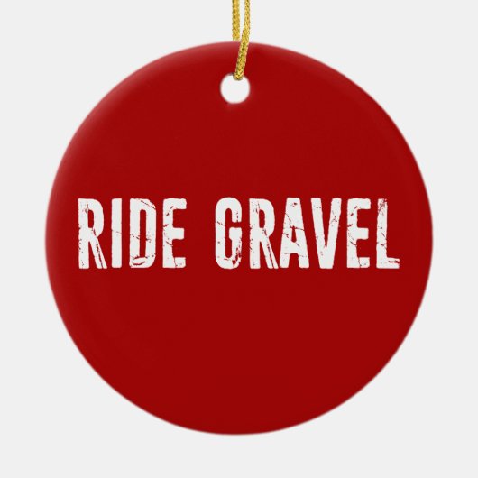 Ride Gravel Keramik Ornament (Vorne)