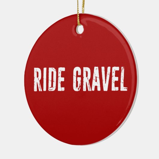 Ride Gravel Keramik Ornament (Links)