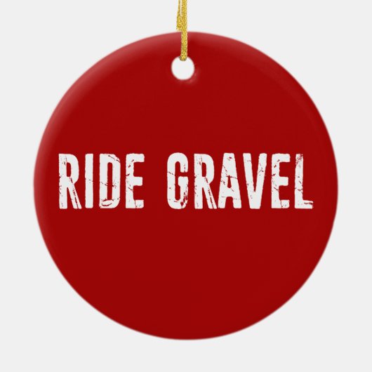 Ride Gravel Keramik Ornament (Hinten)