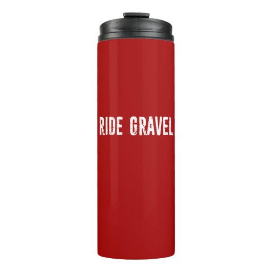 Ride Gravel Thermosbecher (Vorderseite)
