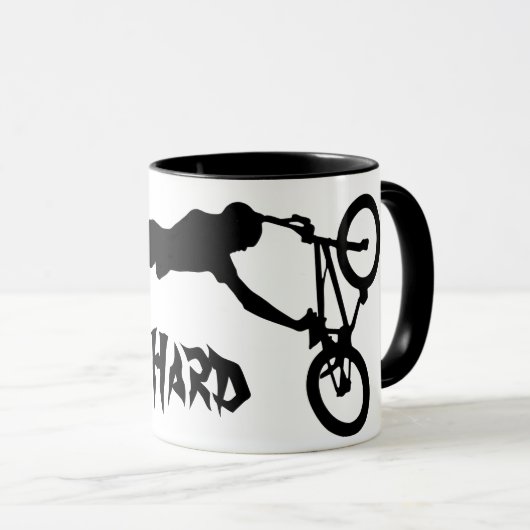 Ride Hard Bmx Tasse (VorderseiteRechts)