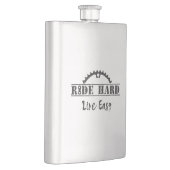 Ride Hard Live Easy Cycling Flachmann (Rechts)