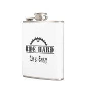 Ride Hard Live Easy Cycling Flachmann (Links)