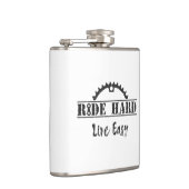 Ride Hard Live Easy Cycling Flachmann (Rechts)