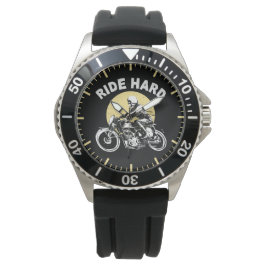 Ride Hard Motorrad Sunset Rider Armbanduhr