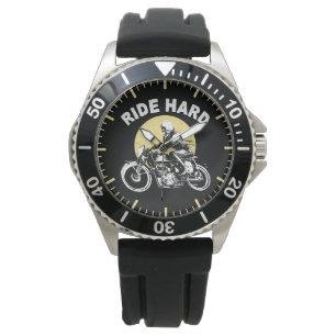 Ride Hard Motorrad Sunset Rider Armbanduhr