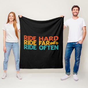 Ride-harte Fahrt Far Ride Oft Motorradfahrer Fleecedecke