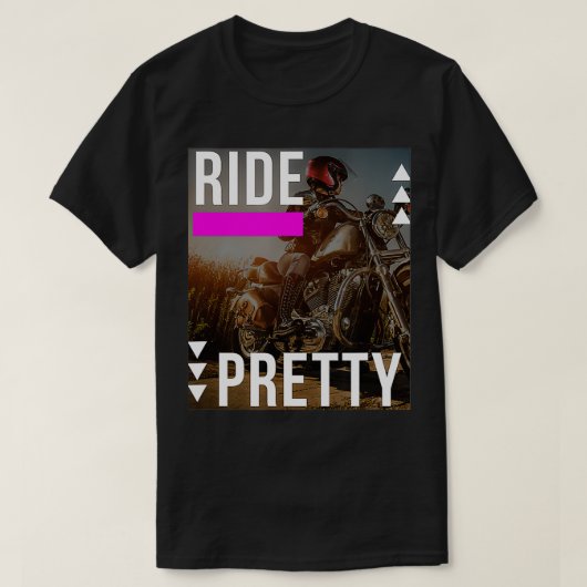 Ride Hübsch Lady Biker Lover2 T-Shirt (Design vorne)
