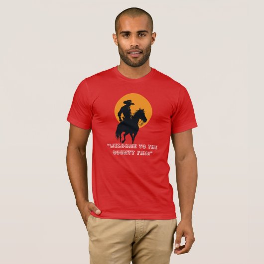 Ride Into the Sunset – Cowboy Silhouette Tee (Vorne ganz)