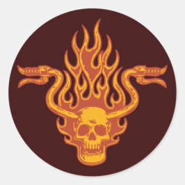 Ride Minded -1a Runder Aufkleber