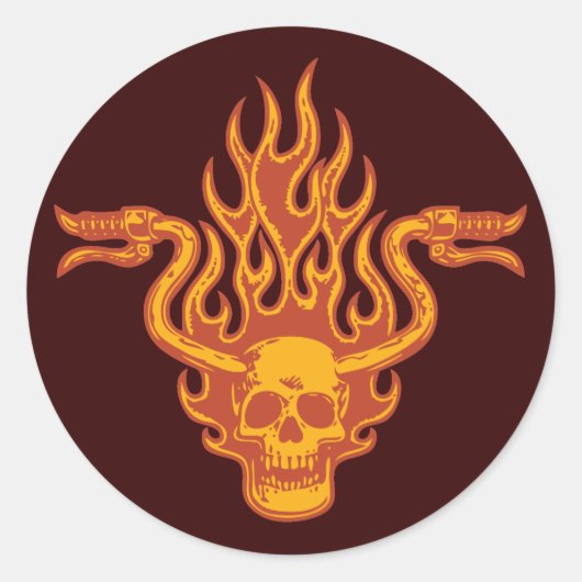 Ride Minded -1a Runder Aufkleber (Vorderseite)