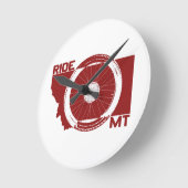 Ride Montana Runde Wanduhr (Winkel)