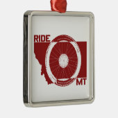 Ride Montana Silbernes Ornament (Rechts)
