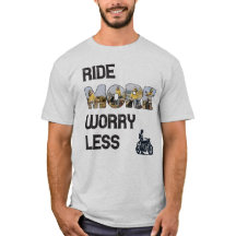 Ride More Worry Less Biker Quote with Custom Photo