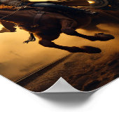 Ride oder Die - Fearless Cowgirl Western Poster (Ecke)