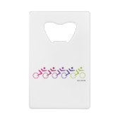 RIDE ODER DIE für Fahrradgruppen Geldbeutel Flaschenöffner (Rückseite)