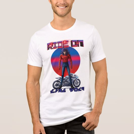 Ride On Like wolf  Tri-Blend Shirt (Vorderseite)