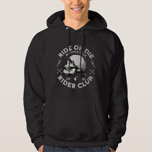 "RIDE OR DIE" Kapuzenpullover Hoodie (Vorderseite)