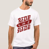 Ride or Slide Skateboard Streetwear Graphic Tee (Vorderseite)