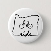 Ride Oregon (Radfahren) Button (Vorderseite)