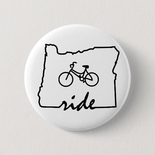 Ride Oregon (Radfahren) Button (Vorderseite)