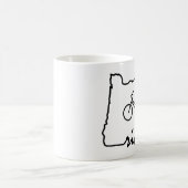 Ride Oregon (Radfahren) Kaffeetasse (Mittel)