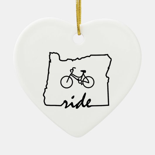 Ride Oregon (Radfahren) Keramikornament (Vorne)
