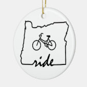Ride Oregon (Radfahren) Keramikornament (Links)