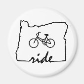 Ride Oregon (Radfahren) Magnet (Vorne)