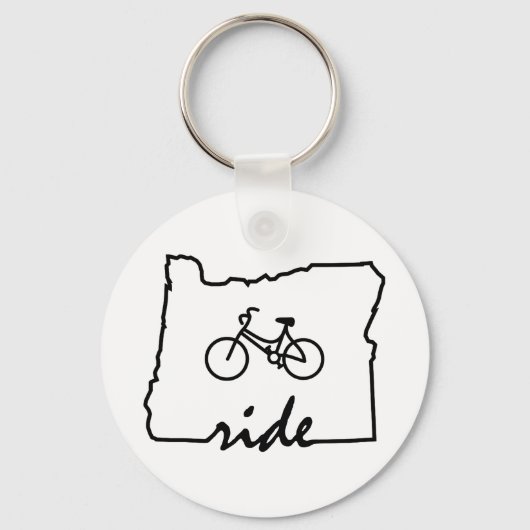 Ride Oregon (Radfahren) Schlüsselanhänger (Vorderseite)