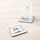 Ride Oregon (Radfahren) Untersetzer (Rechte Seite)