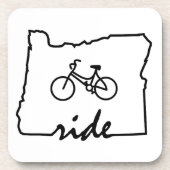 Ride Oregon (Radfahren) Untersetzer (Vorderseite)